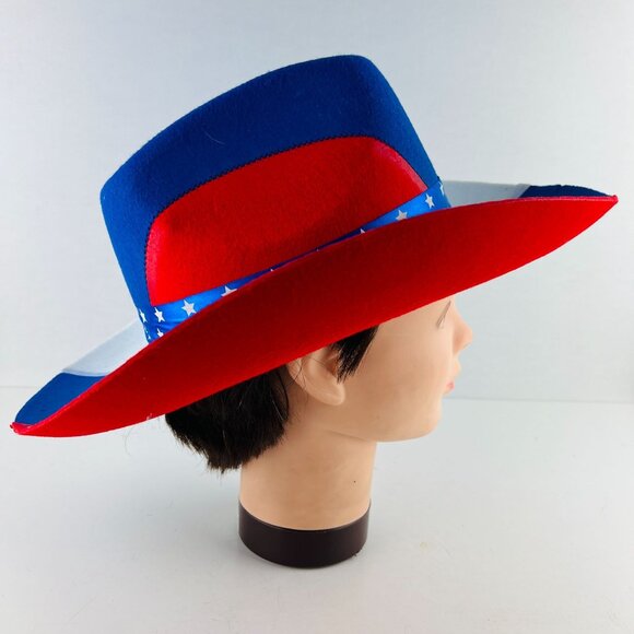 Cowboy Hat - Red, White & Blue Patriotic Parade Hat Size ~7.5 main image 4